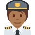 🧑🏾‍✈️ pilot: medium-dark skin tone display on Twitter